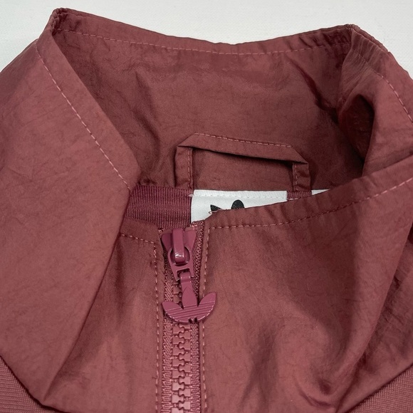 Adidas Track Jacket Full Zip Trefoil Mauve Outdoor Athletic Street Running New - Picture 7 of 16